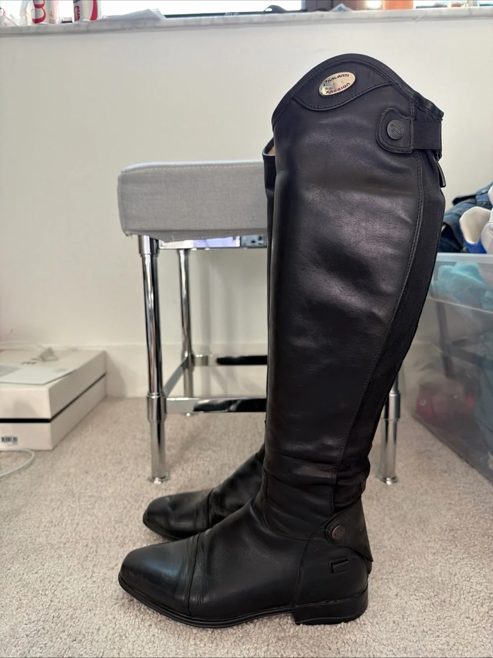 Parlanti Denver Womens Black Tall Boots Size 35 M H Great Condition $1190